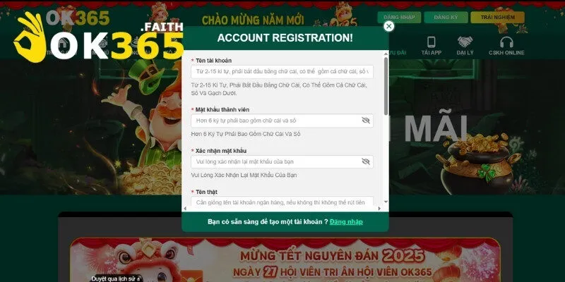 Đăng Ký Ok365 2 Các bước đăng ký ok365 dễ dàng và an toàn
