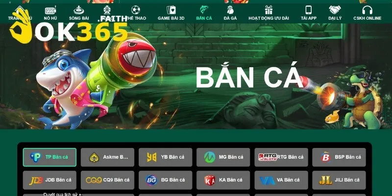 Bắn Cá Ok365 1 Sảnh game Bắn Cá ok365 hiện đại sống động